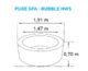 Bazén vířivý nafukovací Pure Spa - Bubble HWS - Intex 28404EX/28426EX  (11400217)