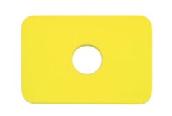 Plavecká deska Obdélník - žlutá